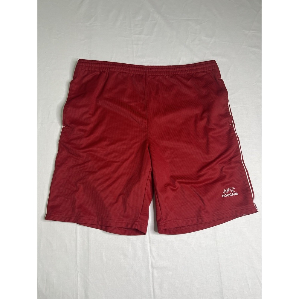 Cougars Men's Practice Athletic Shorts Red Size M